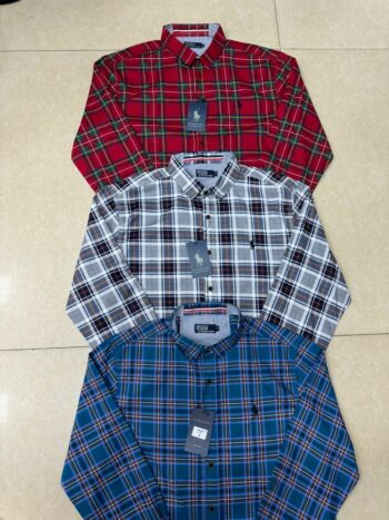 Chemise à motif carreaux